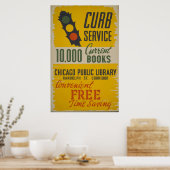 Chicago Public Library Curb Service Poster (Küche)