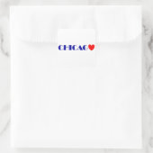 Chicago Quadratischer Aufkleber (Tasche)