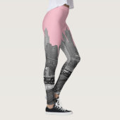 Chicago Rail Yards Foto der Eisenbahn im Stadtzent Leggings (Rechts)