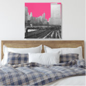 Chicago Rail Yards Loop Railroad Foto der 1960er J Leinwanddruck (Insitu (Schlafzimmer))