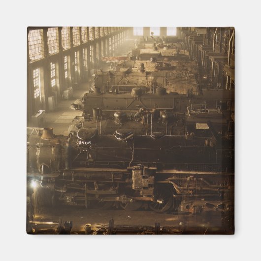 Chicago Railway Locomotive Shop Magnet (Vorne)