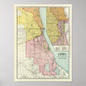 Chicago Railway Terminal Map Poster (Vorne)