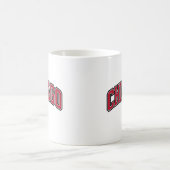 Chicago Red Block Varsity Style Text Design Kaffeetasse (Mittel)