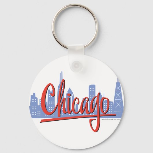 CHICAGO-RED SCHLÜSSELANHÄNGER (Vorderseite)