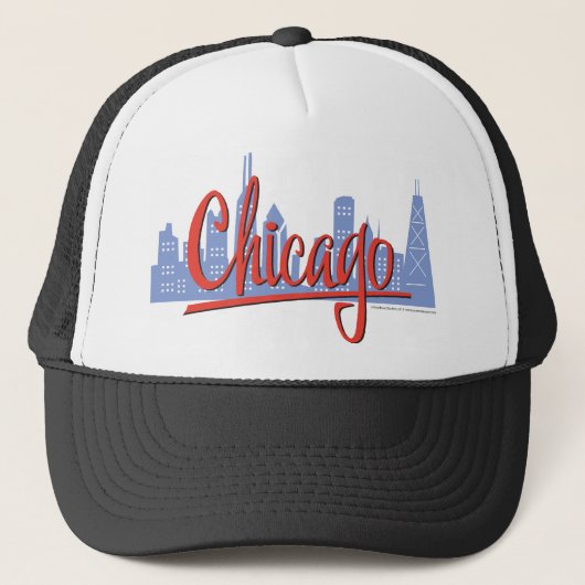 CHICAGO-RED TRUCKERKAPPE (Vorderseite)