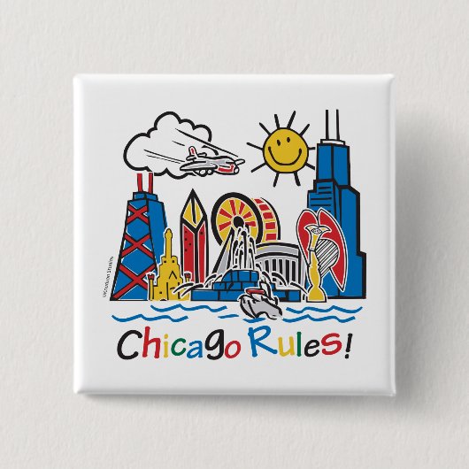 Chicago Regeln Button (Vorderseite)