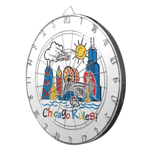 Chicago Regeln Dartscheibe (Vorderseite rechts)