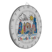 Chicago Regeln Dartscheibe (Vorderseite Links)