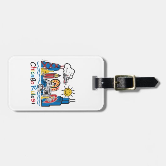 Chicago Regeln Gepäckanhänger (Vorderseite horizontal)