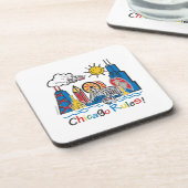 Chicago Regeln Getränkeuntersetzer (Linke Seite)