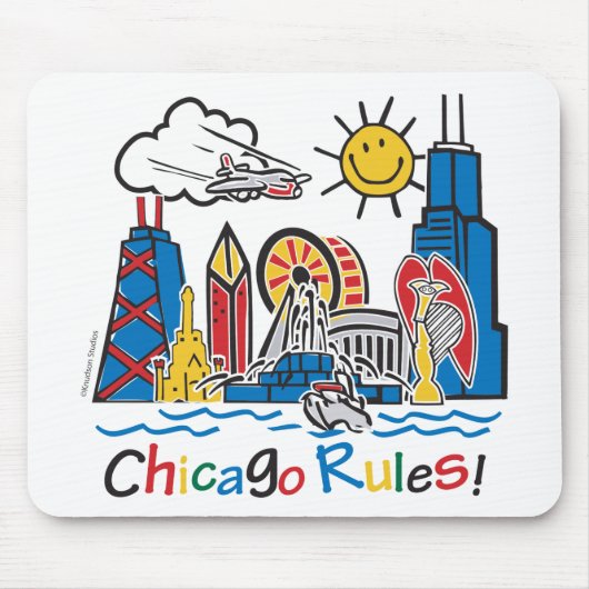 Chicago Regeln Mousepad (Vorne)
