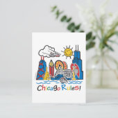 Chicago Regeln Postkarte (Stehend Vorderseite)