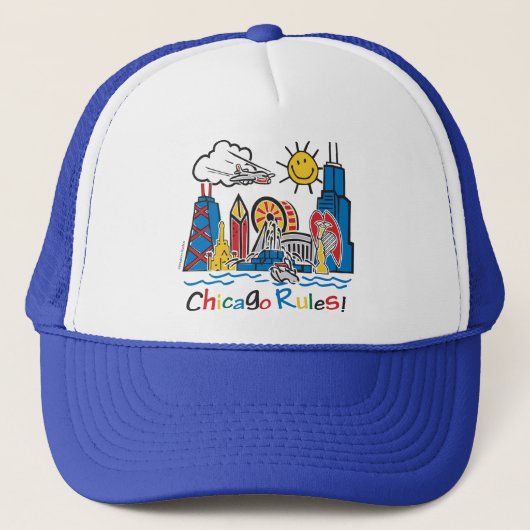 Chicago Regeln Truckerkappe (Vorderseite)