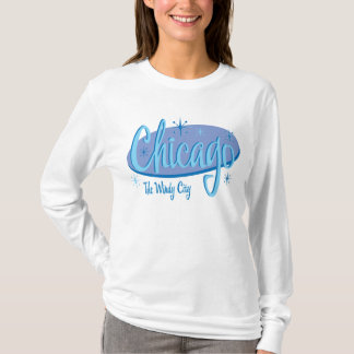 Chicago Retro auf Dunkelheit T-Shirt