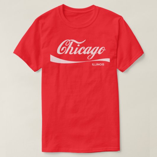 Chicago Retro verblasstes Design T-Shirt (Design vorne)