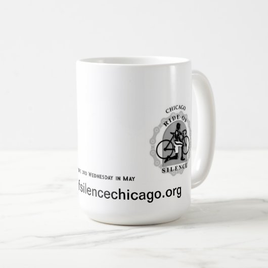 Chicago Ride of Silence Tasse (VorderseiteRechts)