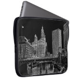 Chicago River 1967 Wrigley Gebäude Sun Times Bldg Laptopschutzhülle (Vorne Rechts)