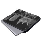 Chicago River 1967 Wrigley Gebäude Sun Times Bldg Laptopschutzhülle (Vorne Knopf)