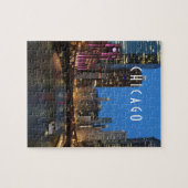 Chicago River bei Nacht Puzzle (Horizontal)