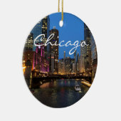 Chicago River bei Night Ornament (Rechts)