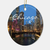 Chicago River bei Night Ornament (Links)