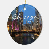 Chicago River bei Night Ornament (Links)