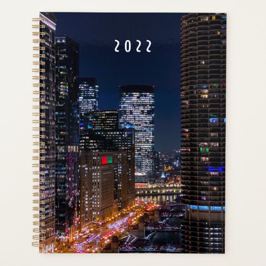 Chicago River bei Night Planner Planer (Vorderseite)