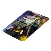 Chicago River bei Night Premium Flex Magnet (Linke Seite)