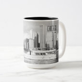 Chicago River - Chicago-Foto-Tasse Zweifarbige Tasse (VorderseiteRechts)