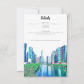 Chicago River Details Card Einladung (Vorderseite)