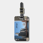 Chicago River Gepäckanhänger (Vorderseite vertikal)