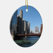 Chicago River Keramik Ornament (Rechts)