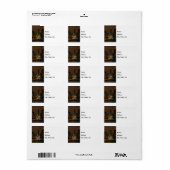 Chicago River Night Storm Address Label Adressaufkleber (Vorne)
