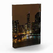 Chicago River Night Storm Fotoblock (Links)