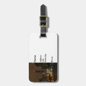 Chicago River Night Storm Gepäckanhänger (Vorderseite vertikal)