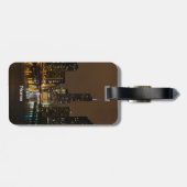 Chicago River Night Storm Gepäckanhänger (Rückseite horizontal)