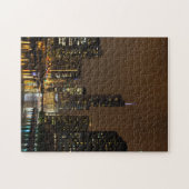 Chicago River Night Storm Puzzle (Horizontal)