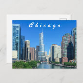 Chicago River Postcard Postkarte (Vorne/Hinten)