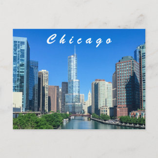 Chicago River Postcard Postkarte