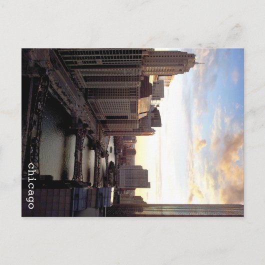 Chicago River Postkarte (Vorderseite)