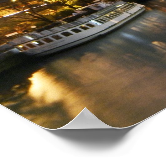 Chicago River Skyline Poster (Ecke)