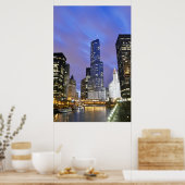 Chicago River Skyline Poster (Küche)