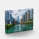 Chicago River und Trump Tower Fotoblock (Links)