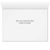 Chicago River und Trump Tower Greeting Card (Innenansicht Horizontal (Unten))