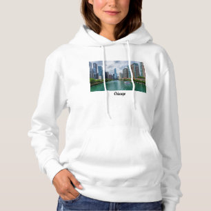 Chicago River und Trump Tower Hoodie