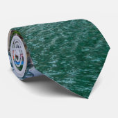 Chicago River und Trump Tower Krawatte (Gerollt)