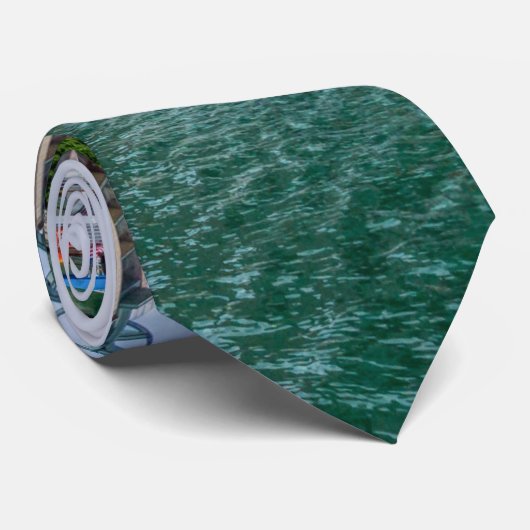 Chicago River und Trump Tower Krawatte (Gerollt)