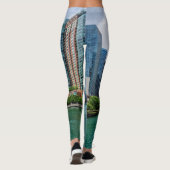 Chicago River und Trump Tower Leggings (Rückseite)