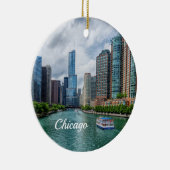 Chicago River und Trump Tower Ornament (Rechts)