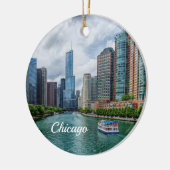 Chicago River und Trump Tower Ornament (Links)